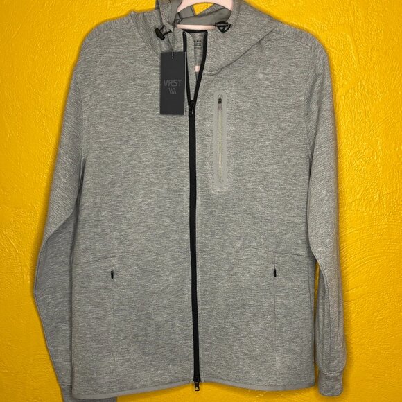 VRST Other - VRST Pinnacle Full Zip Hoodie Men’s Small Gray Performance Fleece NWT